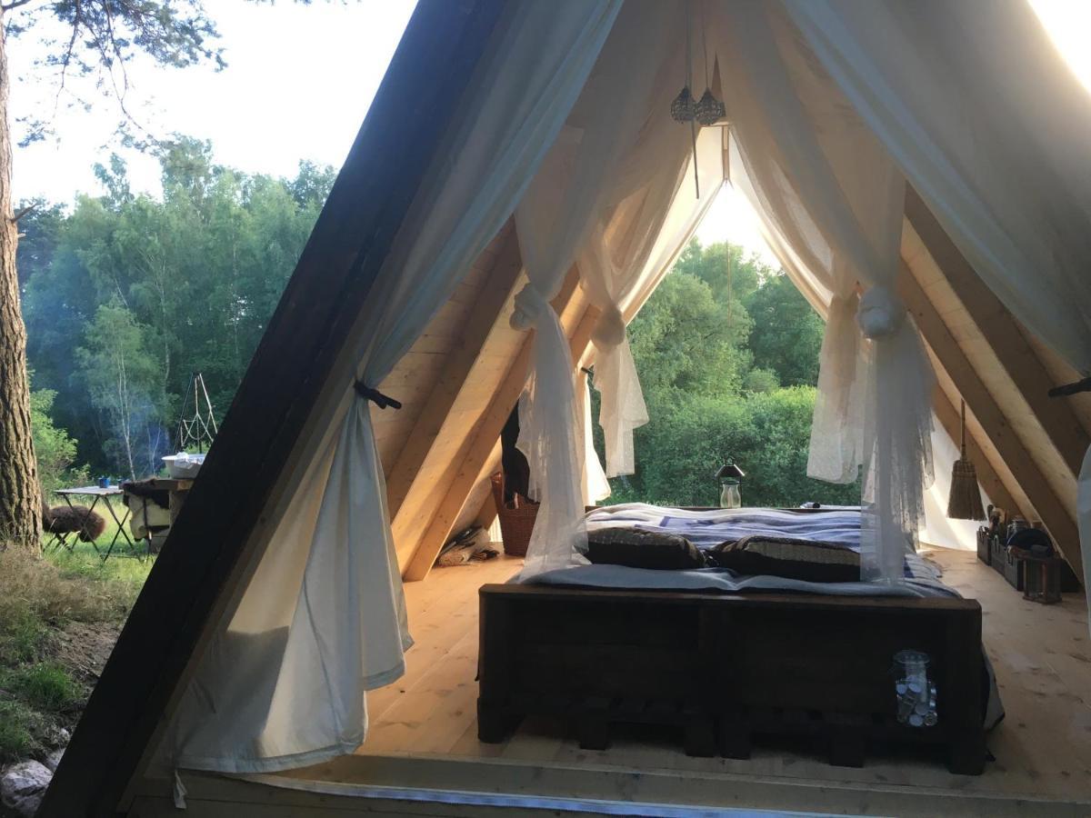 Sandfallet Glamping Laholm Bagian luar foto